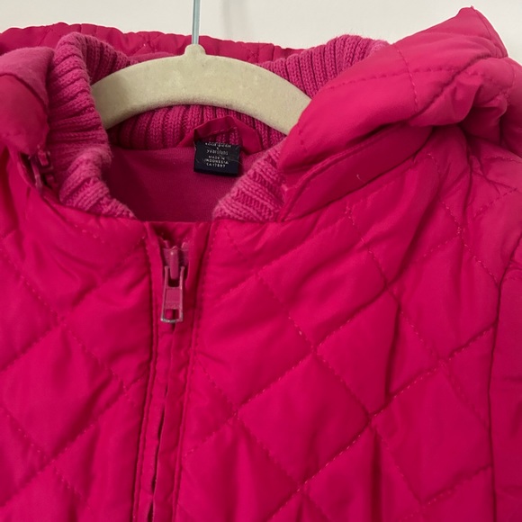 Gap Kids Barbie Pink Puffer Spring Coat Jacket • Size 5 - Picture 4 of 4